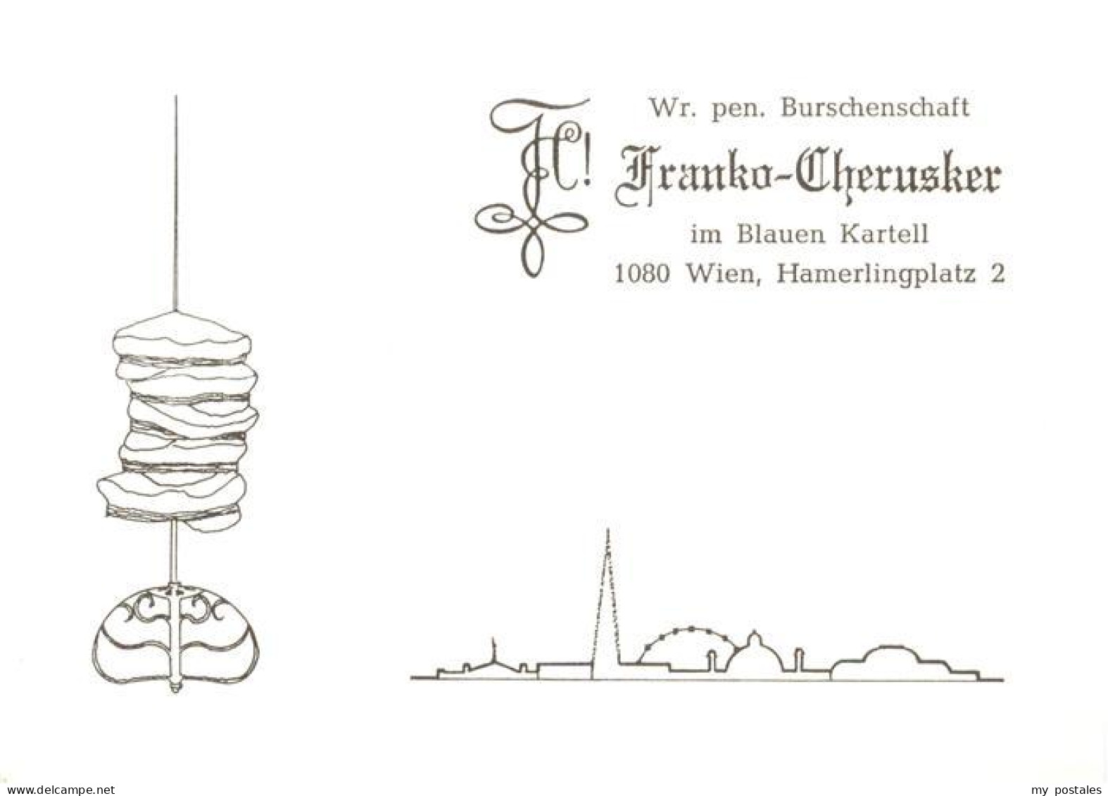 73865119 Wien AT Burschenschaft Franko-Cherusker Im Blauen Kartell 100. Stiftung - Autres & Non Classés