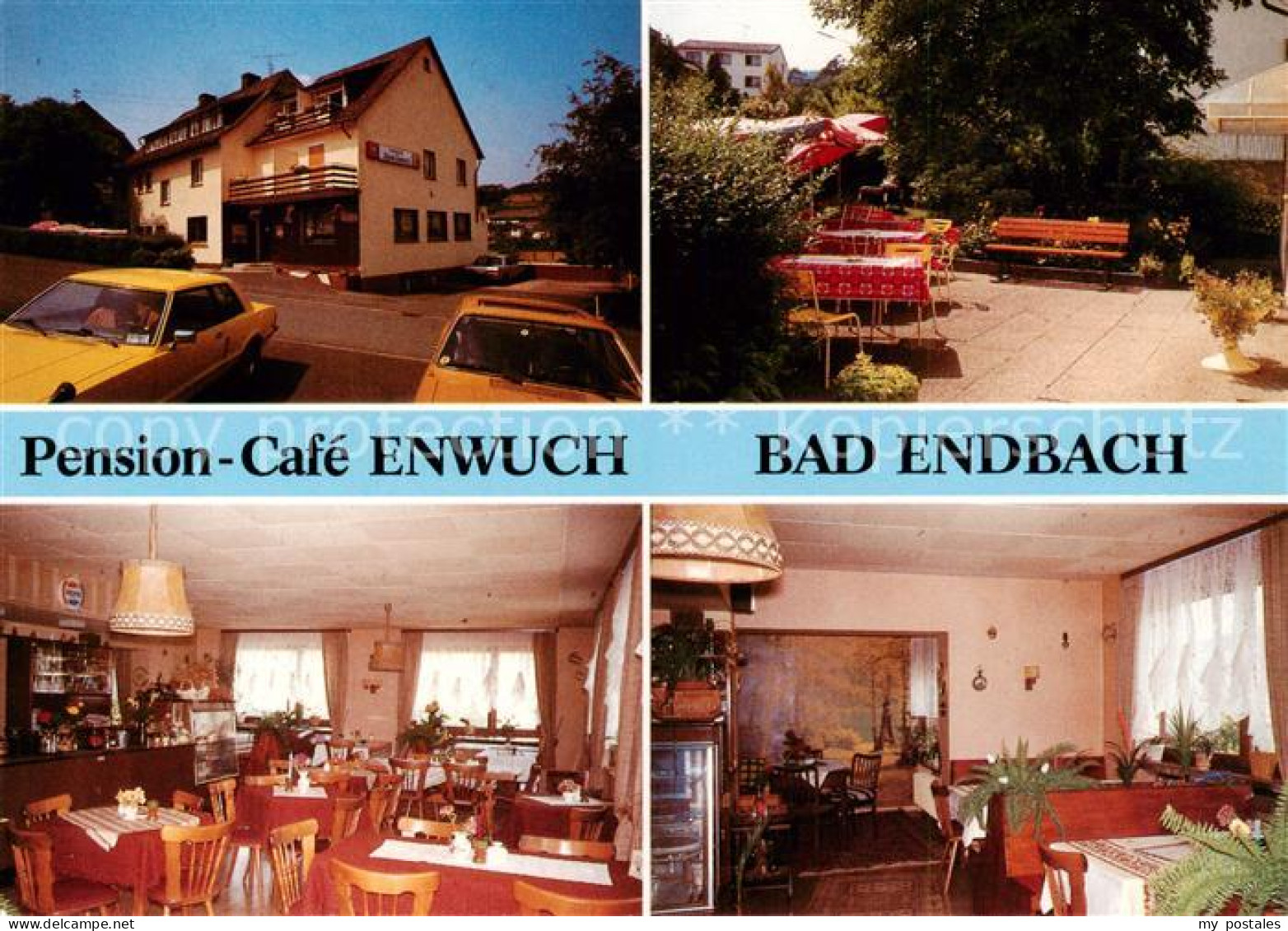 73865084 Bad Endbach Pension Cafe Enwuch Gastraum Terrasse Bad Endbach - Autres & Non Classés