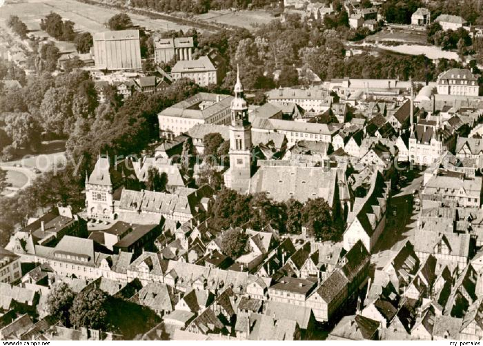 73865041 Celle  Niedersachsen Zentrum Mit Stadtkirche Fliegeraufnahme  - Celle