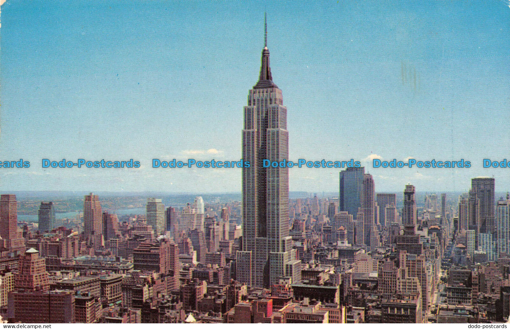 R090291 Uptown Skyline. Showing Empire State Bldg. And R. C. A. Bldg. New York C - World