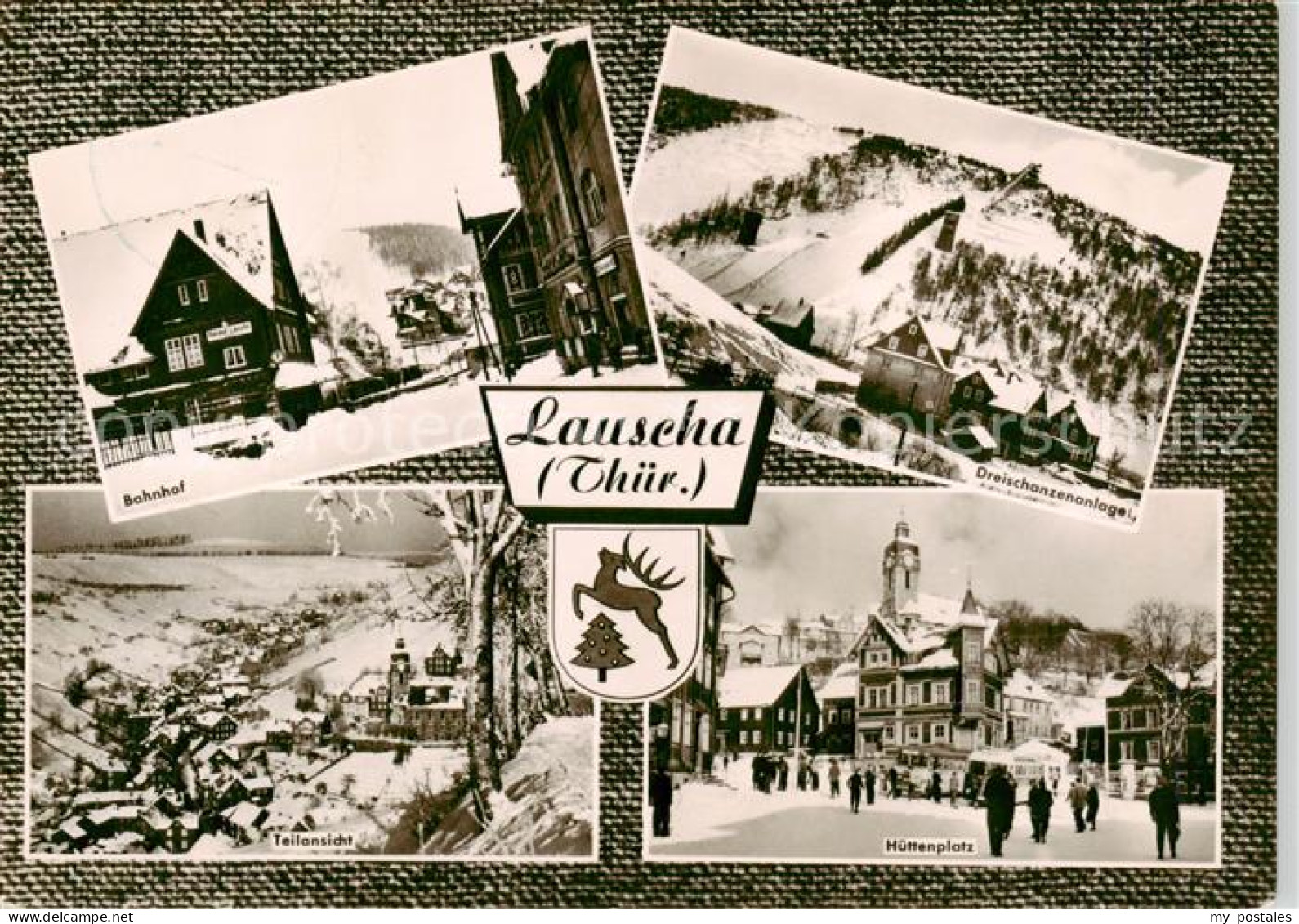 73865028 Lauscha Bahnhof Dreischanzenanlage Panorama Huettenplatz Lauscha - Lauscha