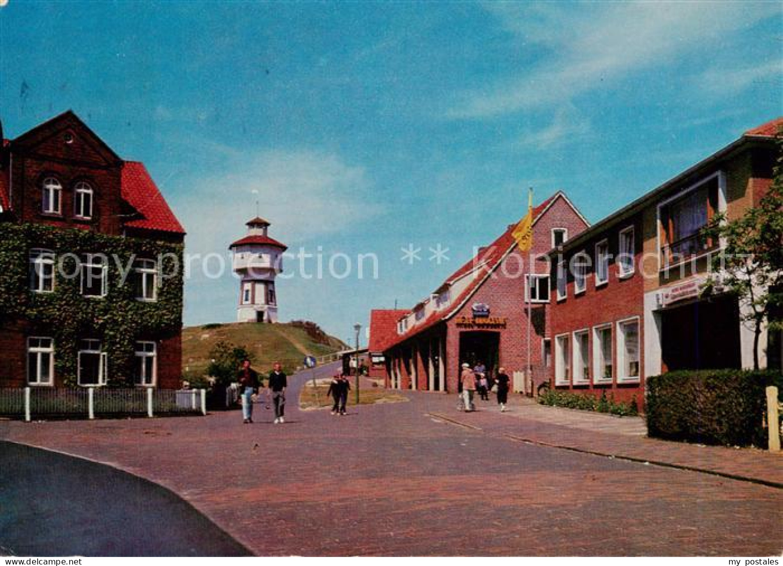 73865015 Langeoog Nordseebad Wasserturm Strassenpartie Langeoog Nordseebad - Langeoog