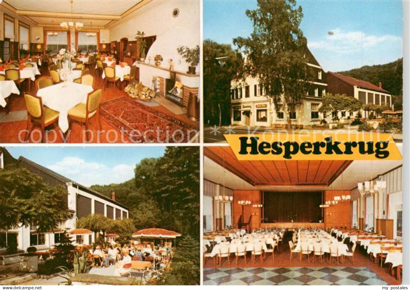 73865000 Heidhausen Essen Cafe Restaurant Hesperkrug Terrasse Gastraum Festsaal  - Essen