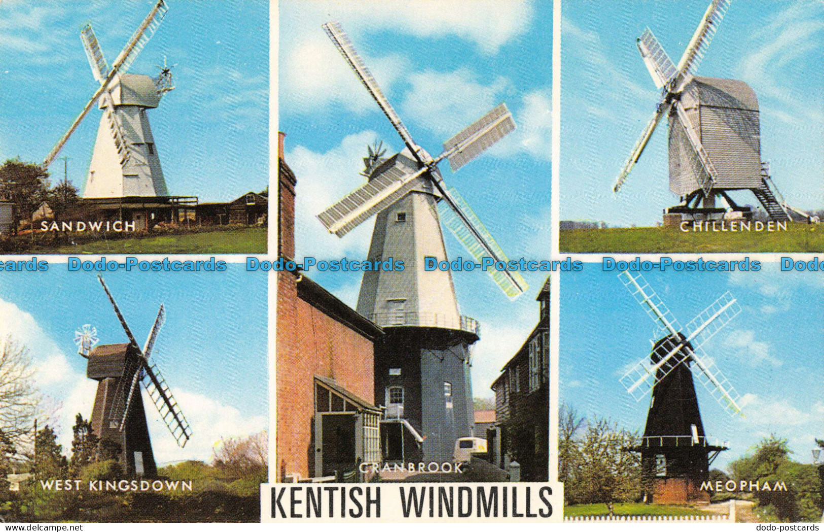 R090317 Kentish Windmills. Salmon. Multi View - World