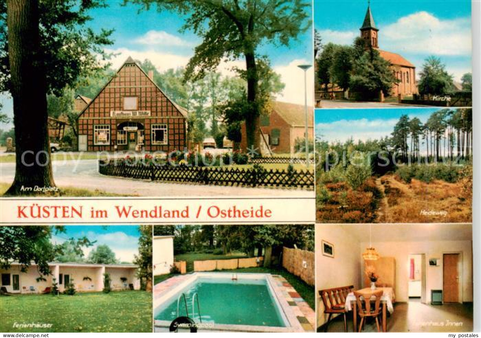73864989 Kuesten Dorfplatz Kirche Heideweg Ferienhaeuser Schwimmbad Ferienhaus I - Altri & Non Classificati