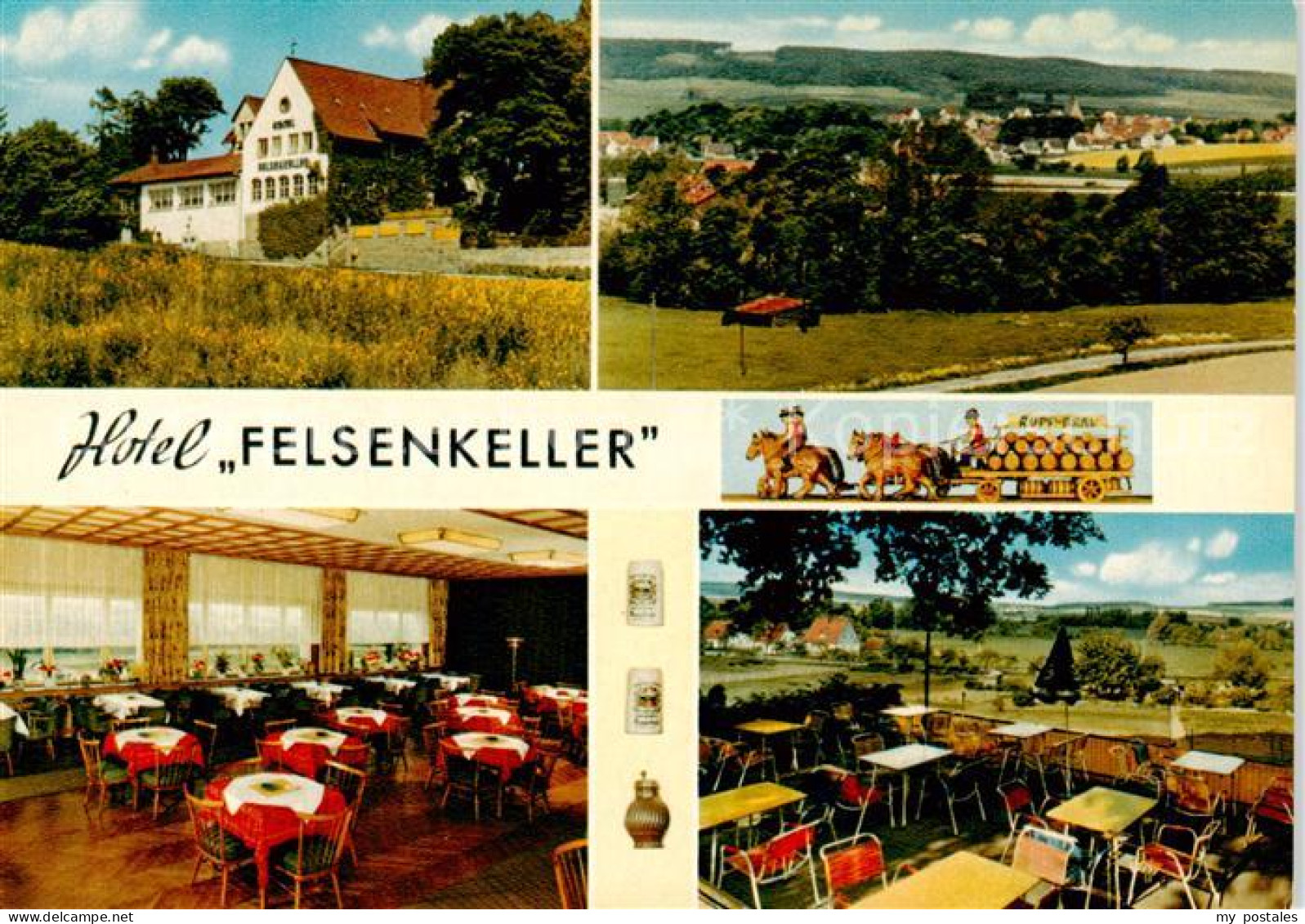 73864948 Lauenau Hotel Felsenkeller Gastraeume Terrasse Panorama Lauenau - Sonstige & Ohne Zuordnung
