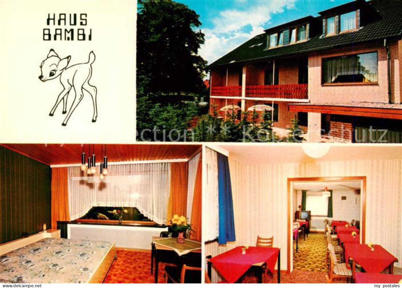 73864917 Moelln  Lauenburg Pension Haus Bambi Zimmer Gastraum  - Moelln