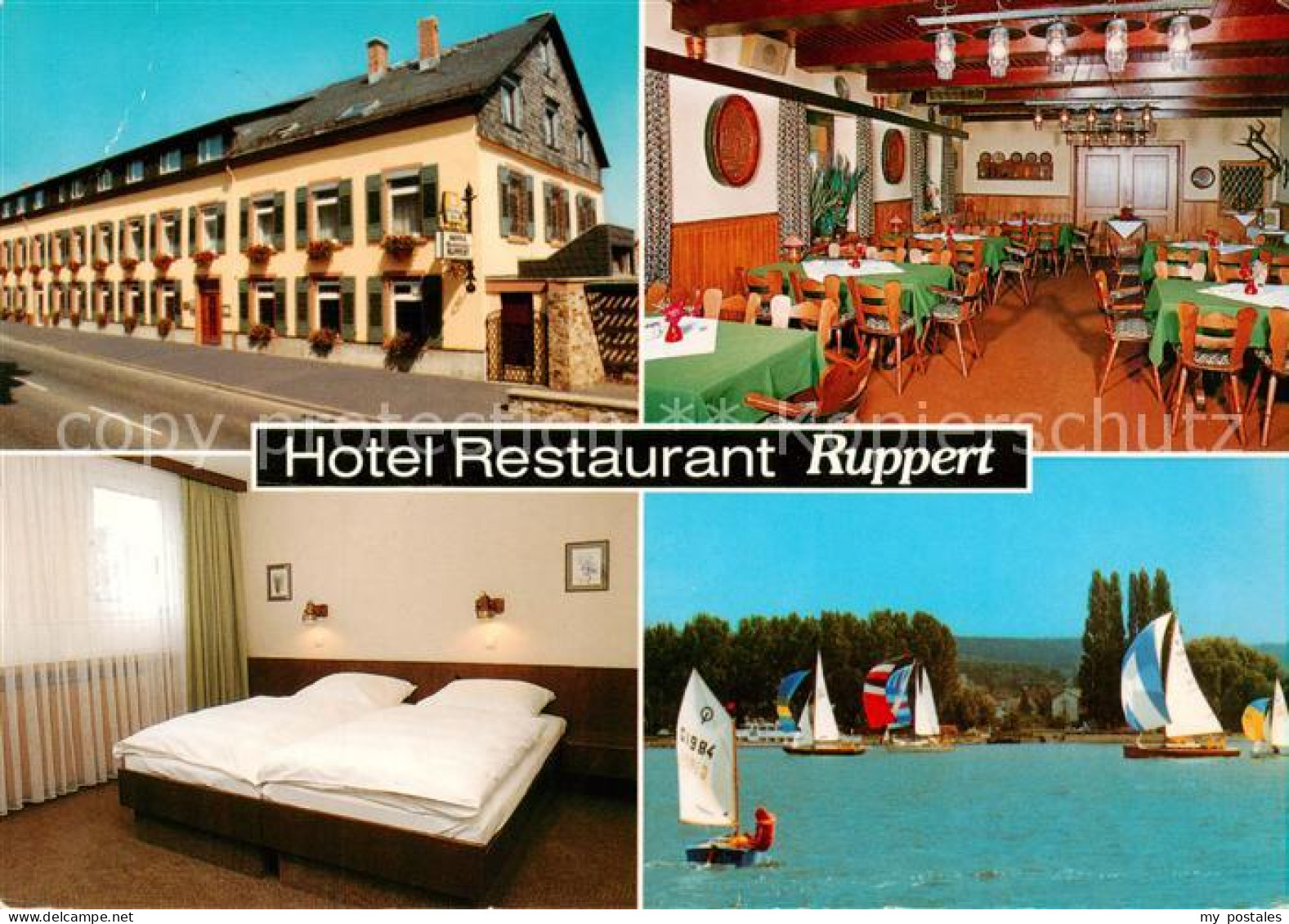 73864893 Walluf Rhein Hotel Restaurant Ruppert Gastraum Zimmer Segeln Walluf Rhe - Sonstige & Ohne Zuordnung