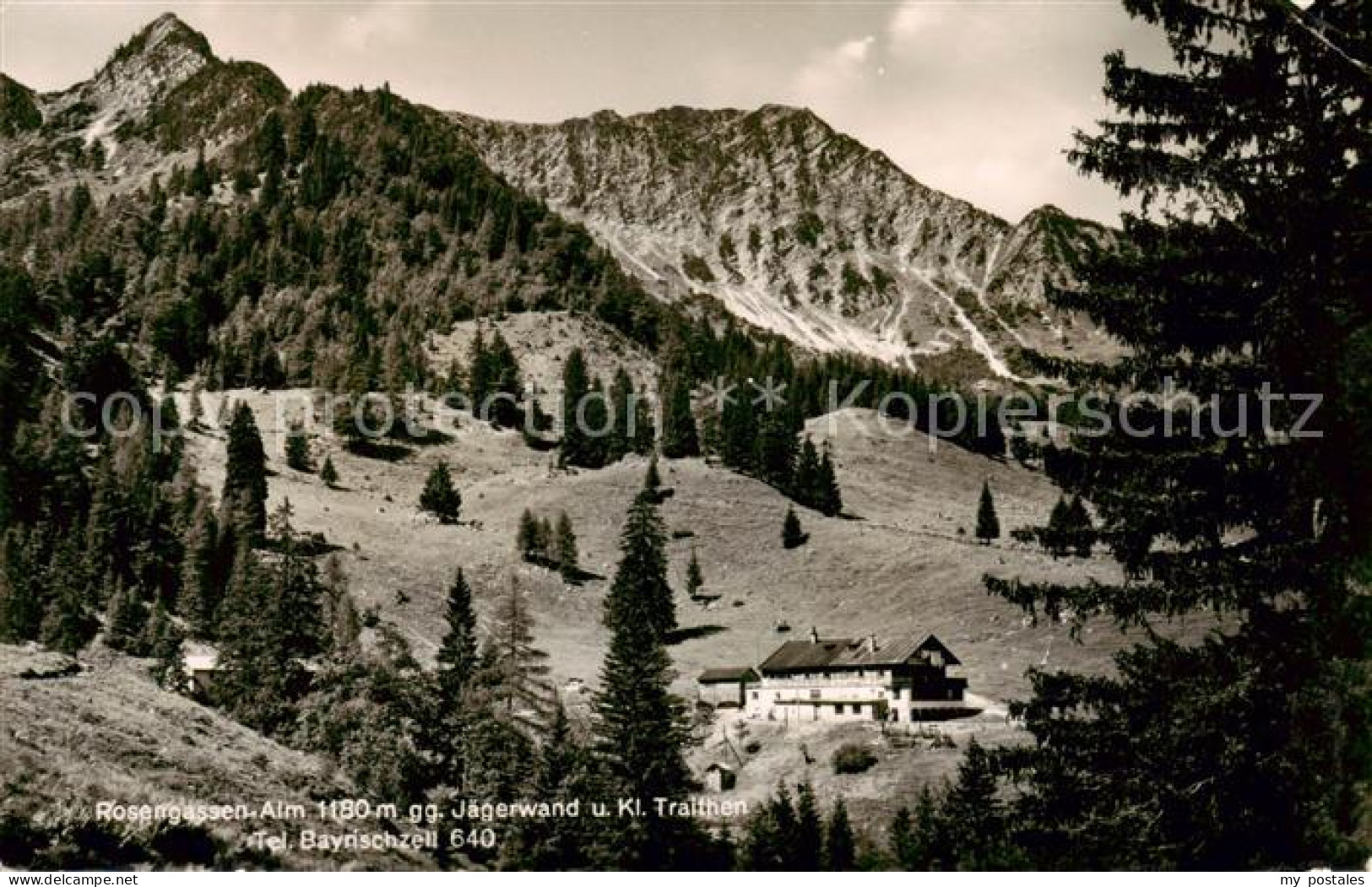 73796903 Bayrischzell Rosengassen-Alm Gegen Jaegerwand Und Kleiner Traithen Mang - Autres & Non Classés