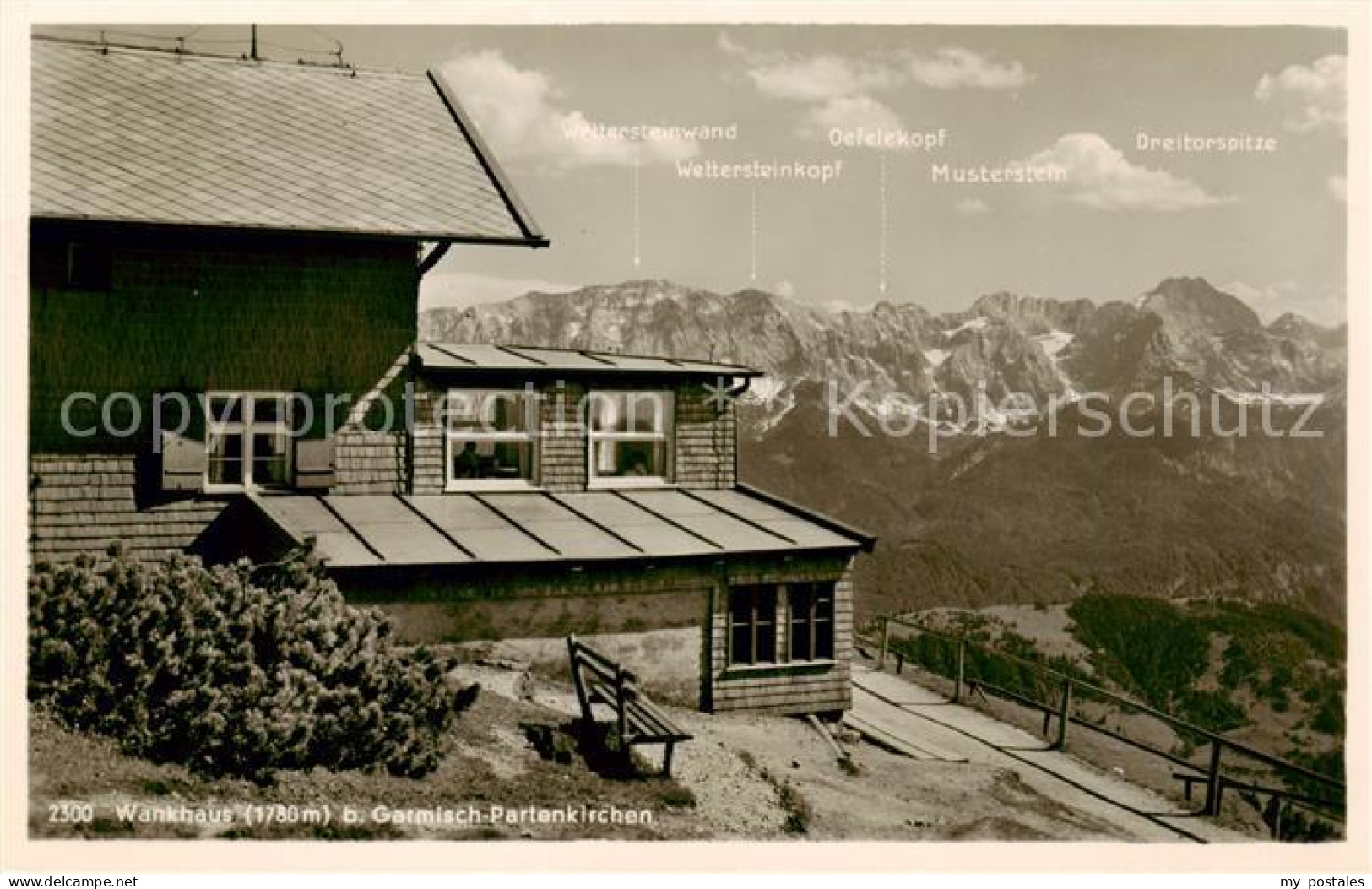 73796901 Garmisch-Partenkirchen Wankhaus Berghaus Fernsicht Alpenpanorama Garmis - Garmisch-Partenkirchen