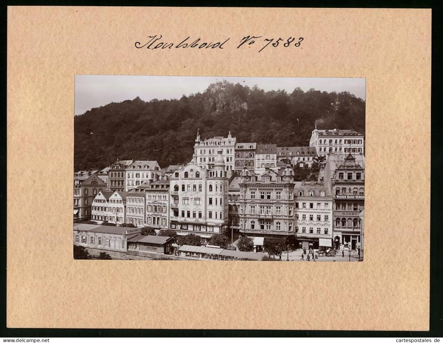 Fotografie Brück & Sohn Meissen, Ansicht Karlsbad, Alte Wiese Mit Hotels, Metropel, Meerfräulein, Haus Nastopil, Str  - Places