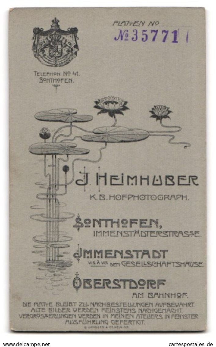 Fotografie J. Heimhuber, Sonthofen, Immenstädterstrasse, Junge Dame Im Modischen Kleid  - Personas Anónimos