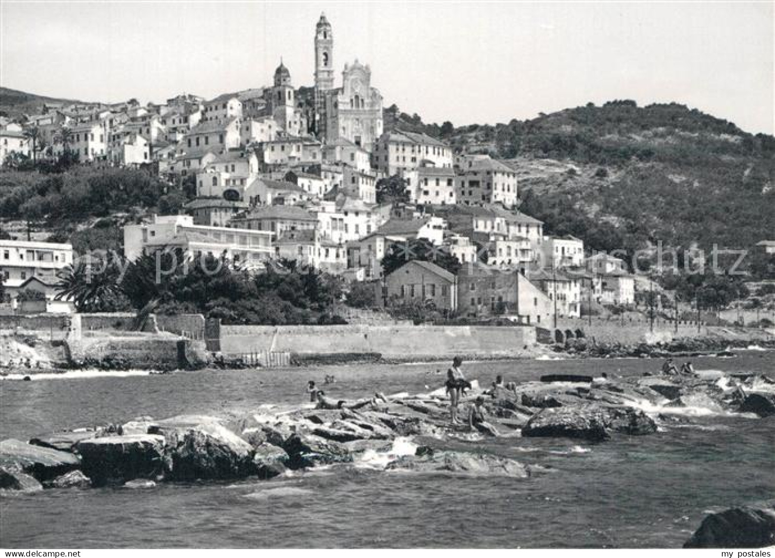 72920394 Cervo Panorama Visto Dal Mare Cervo - Autres & Non Classés