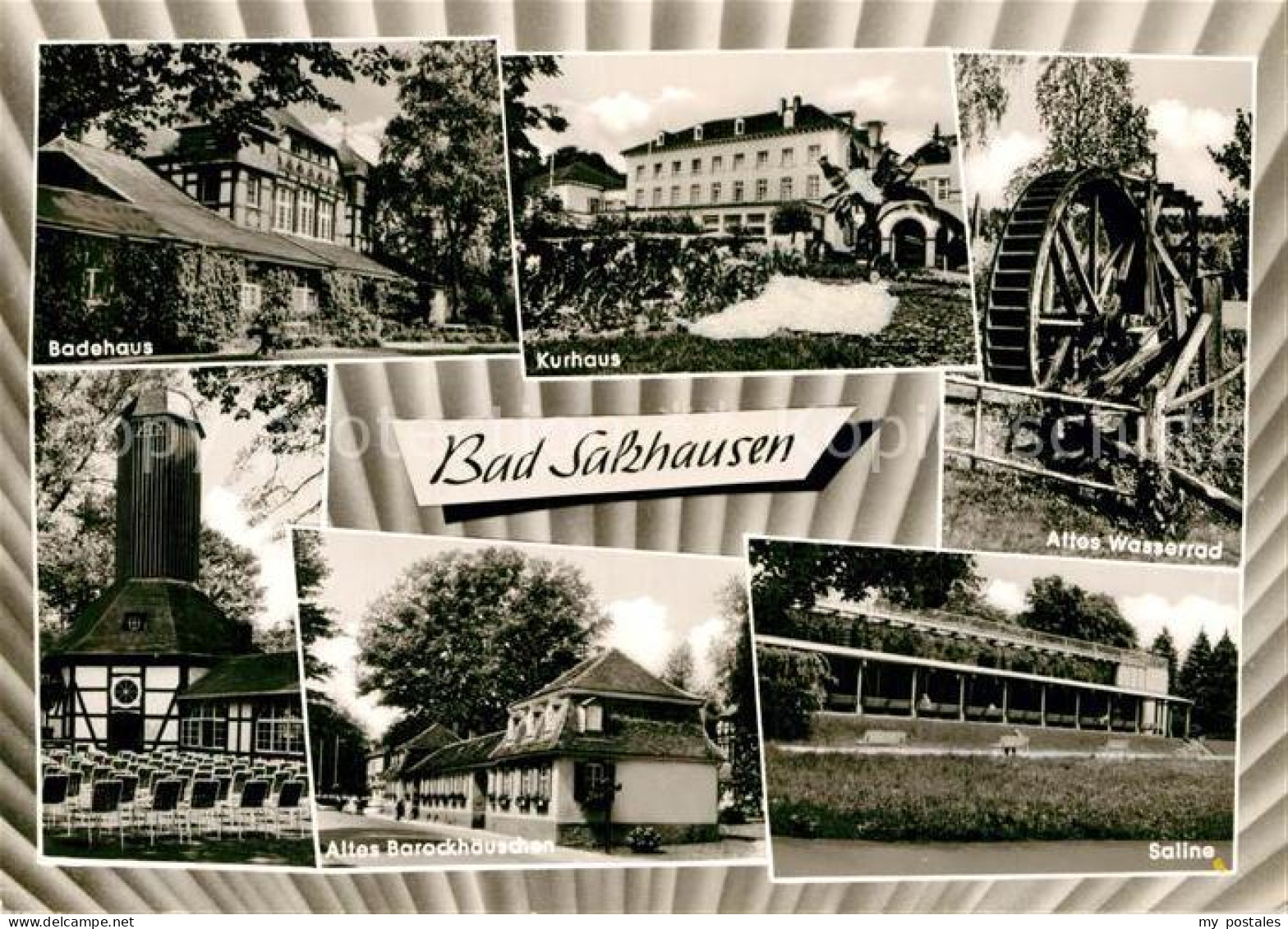 72920340 Bad Salzhausen Badehaus Kurhaus Wasserrad Saline Konzertplatz Bad Salzh - Autres & Non Classés