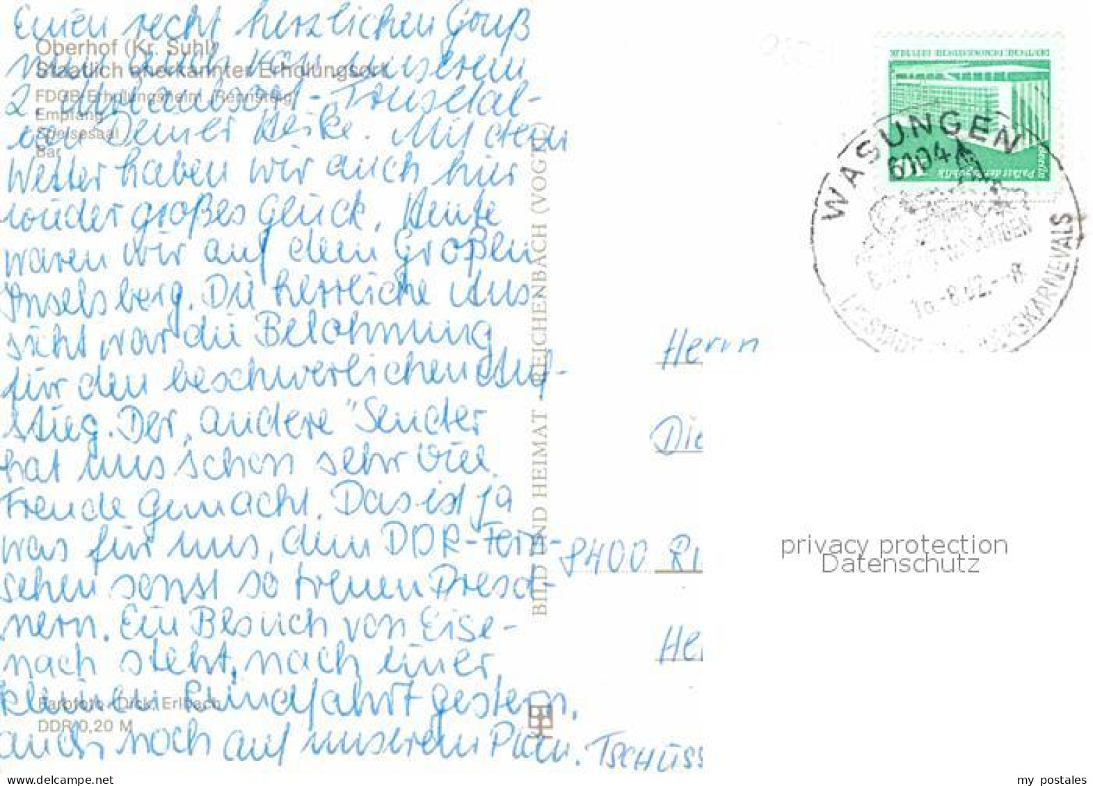 72919675 Oberhof Thueringen FDGB Erholungsheim Rennsteig Empfang Speisesaal Bar  - Oberhof
