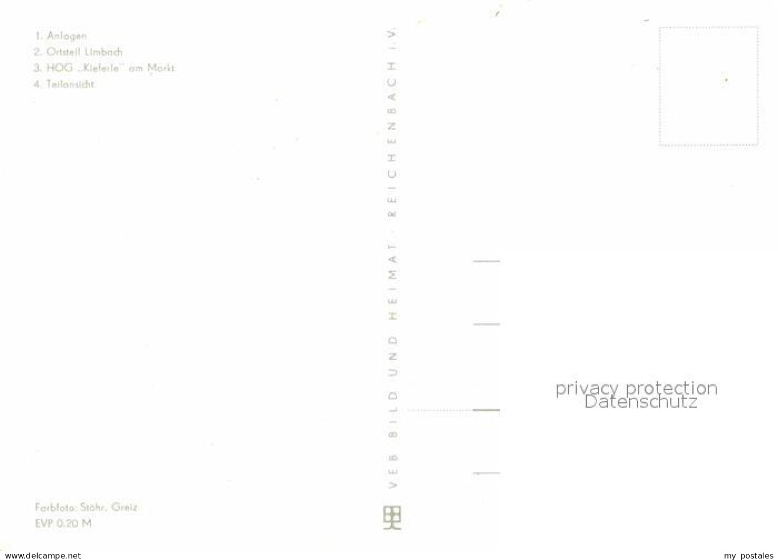 72919436 Steinheid Anlagen OT Limbach HOG Kieferle Am Markt Teilansicht Steinhei - Altri & Non Classificati