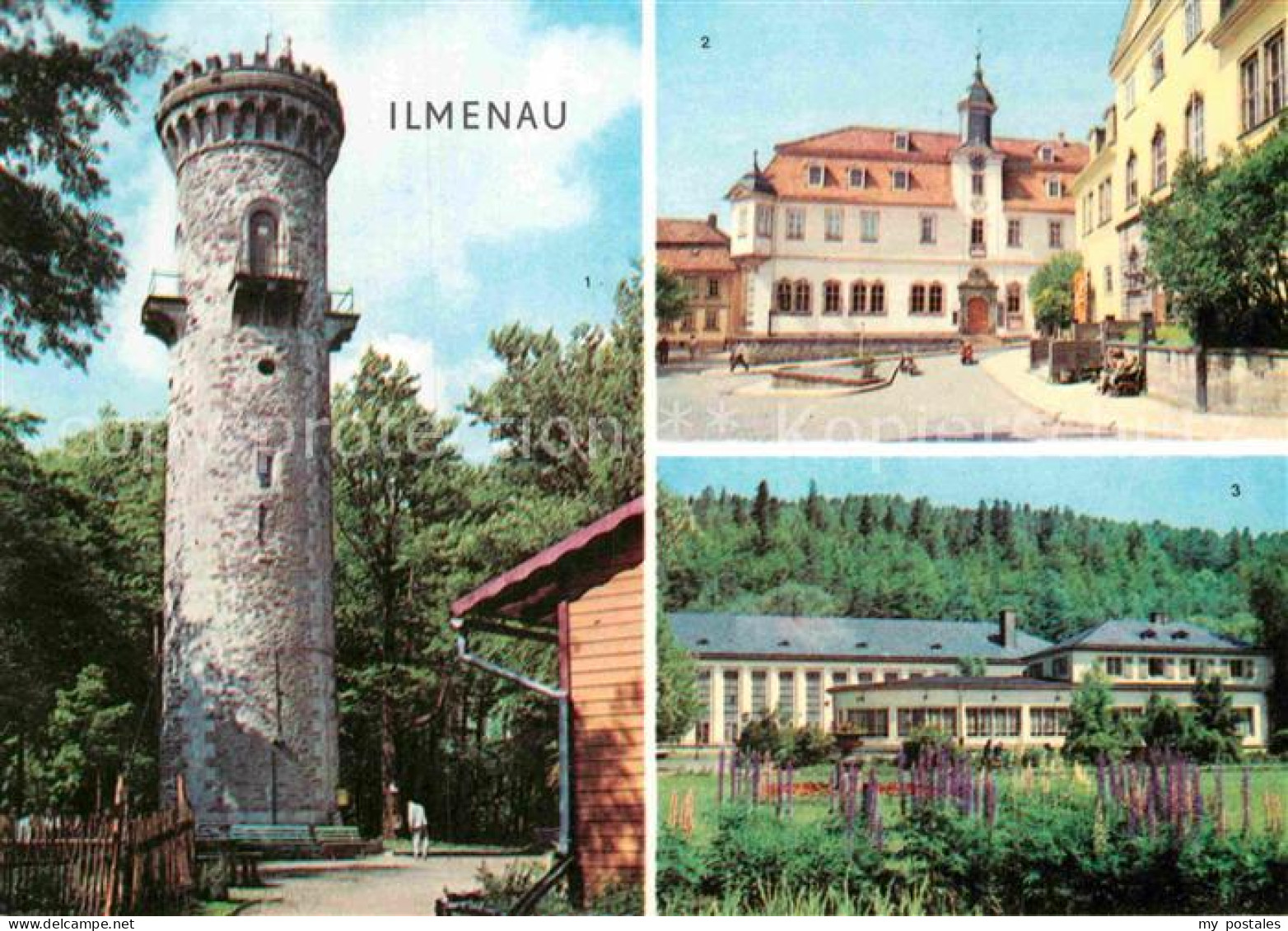 72919426 Ilmenau Thueringen Kickelhahnturm Rathaus Schloss Kreiskulturhaus Ilmen - Ilmenau