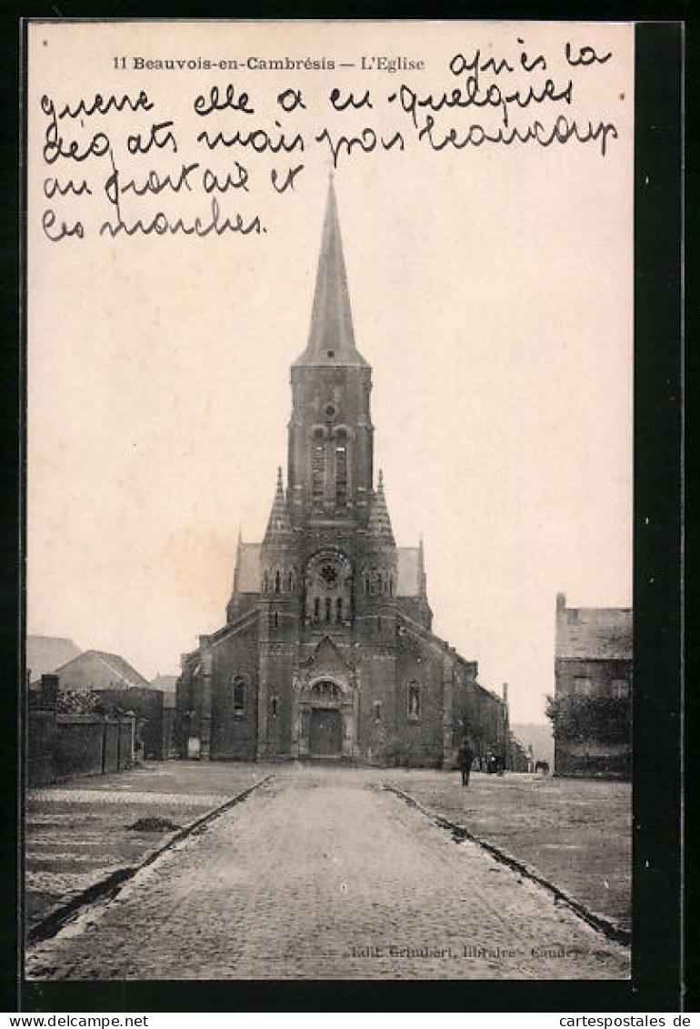 CPA Beauvois-en-Cambrésis, L`Eglise  - Sonstige & Ohne Zuordnung