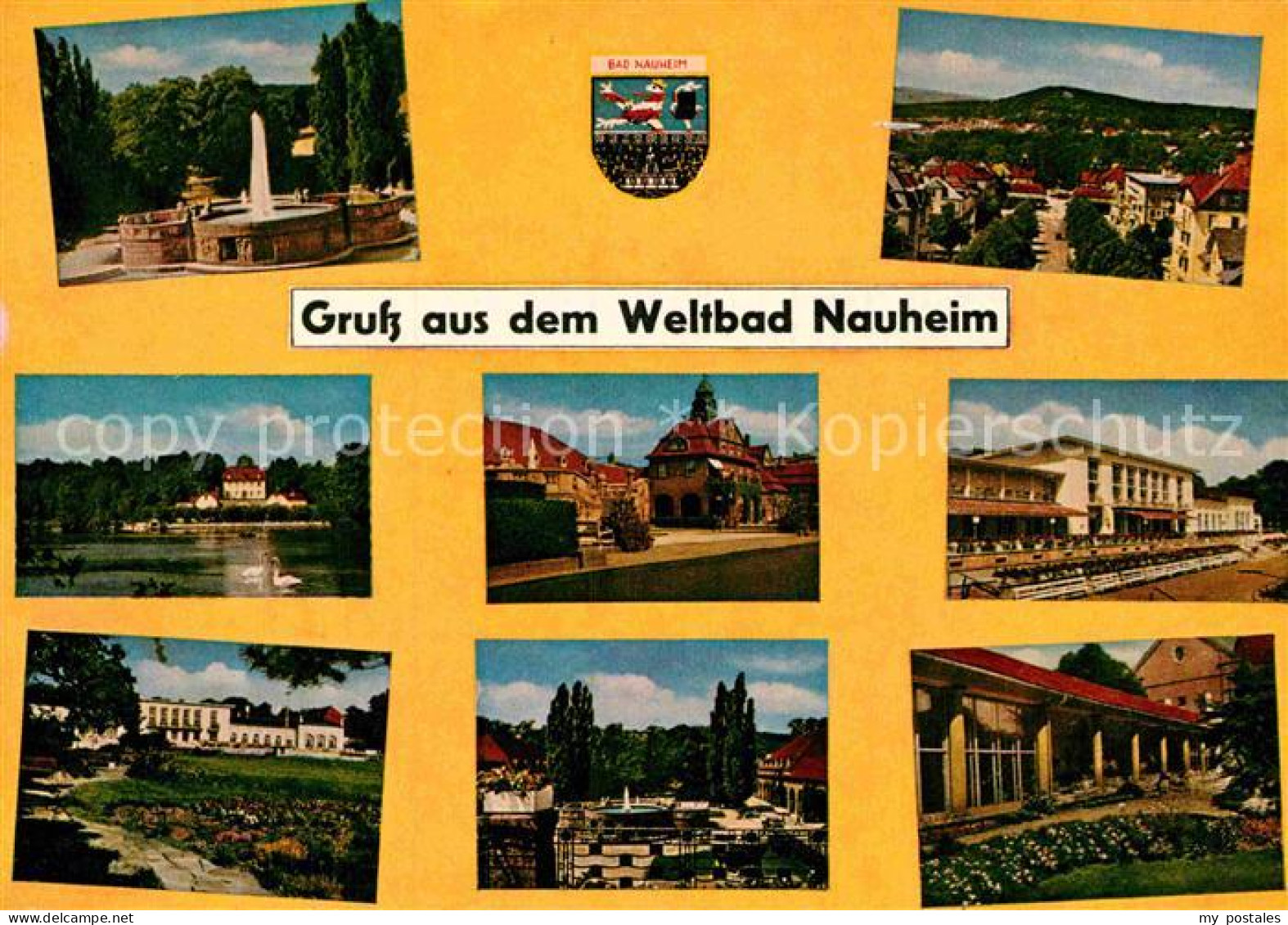 72919411 Bad Nauheim Teilansichten Brunnen Schwanenteich Bad Nauheim - Bad Nauheim