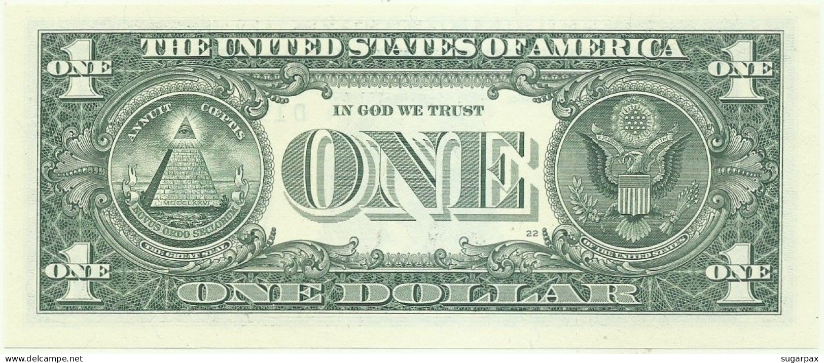 U. S. A. - 1 DOLLAR - 2021 - Pick 549 - Unc. - ( D - 4 ) ( Bank Of Cleveland - Ohio ) - Federal Reserve Notes (1928-...)