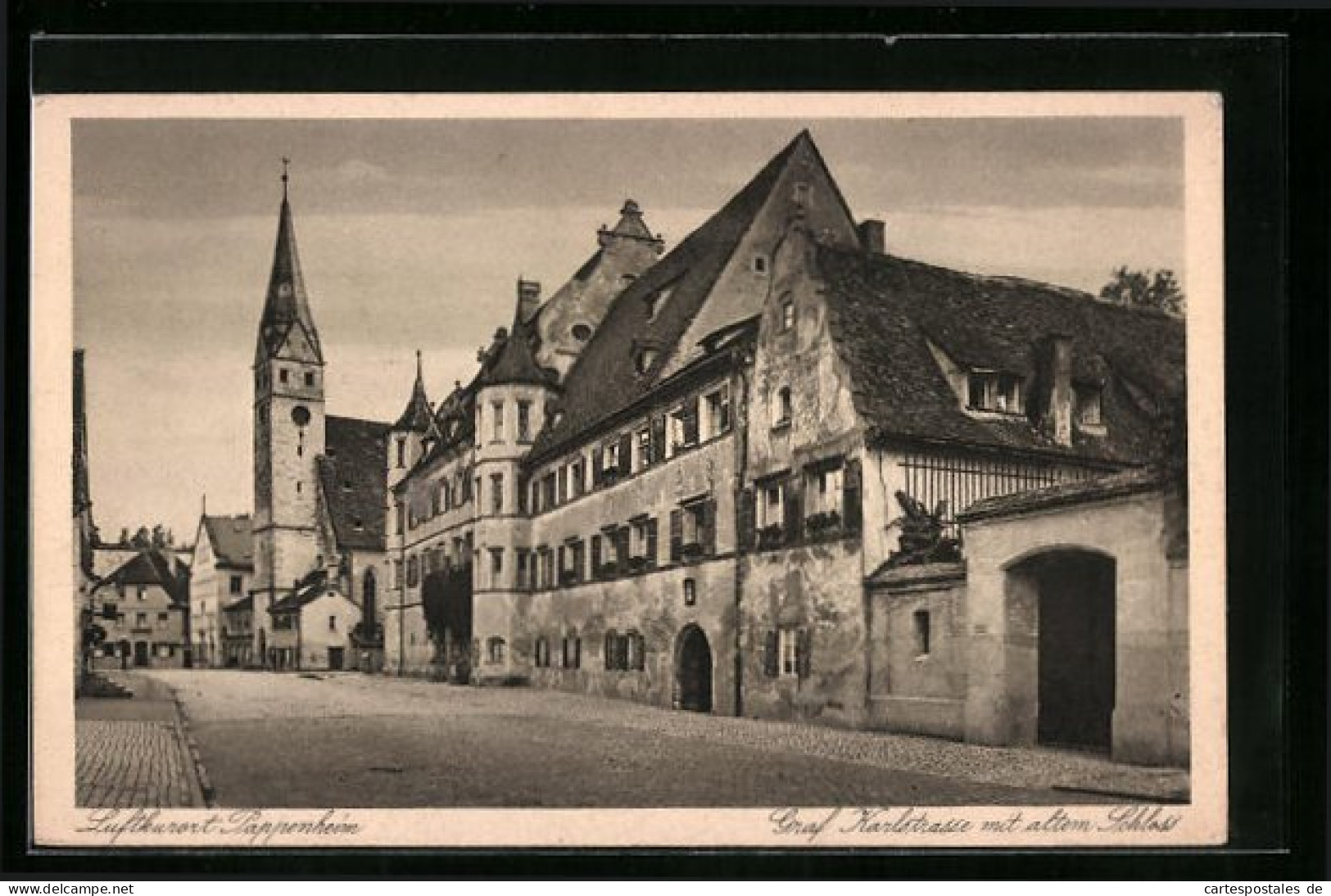 AK Pappenheim, Graf Karlstrasse Mit Altem Schloss  - Pappenheim