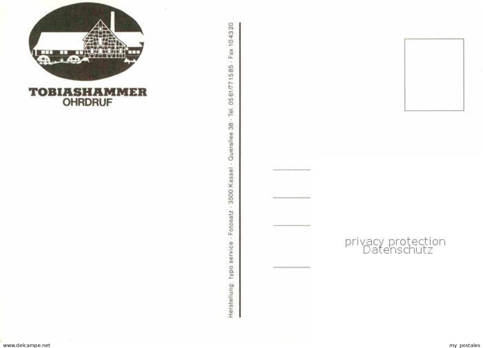 72919073 Ohrdruf Tobiashammer Ohrdruf - Andere & Zonder Classificatie