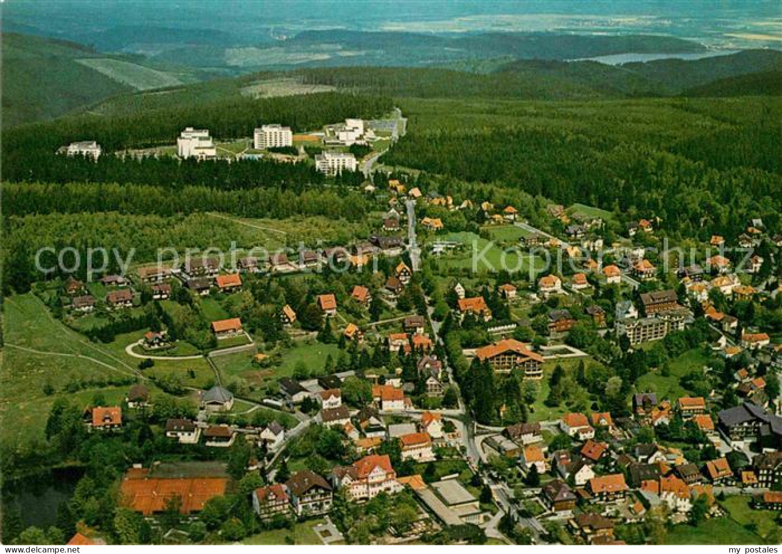 72918517 Hahnenklee-Bockswiese Harz Kurort Fliegeraufnahme Hahnenklee - Goslar