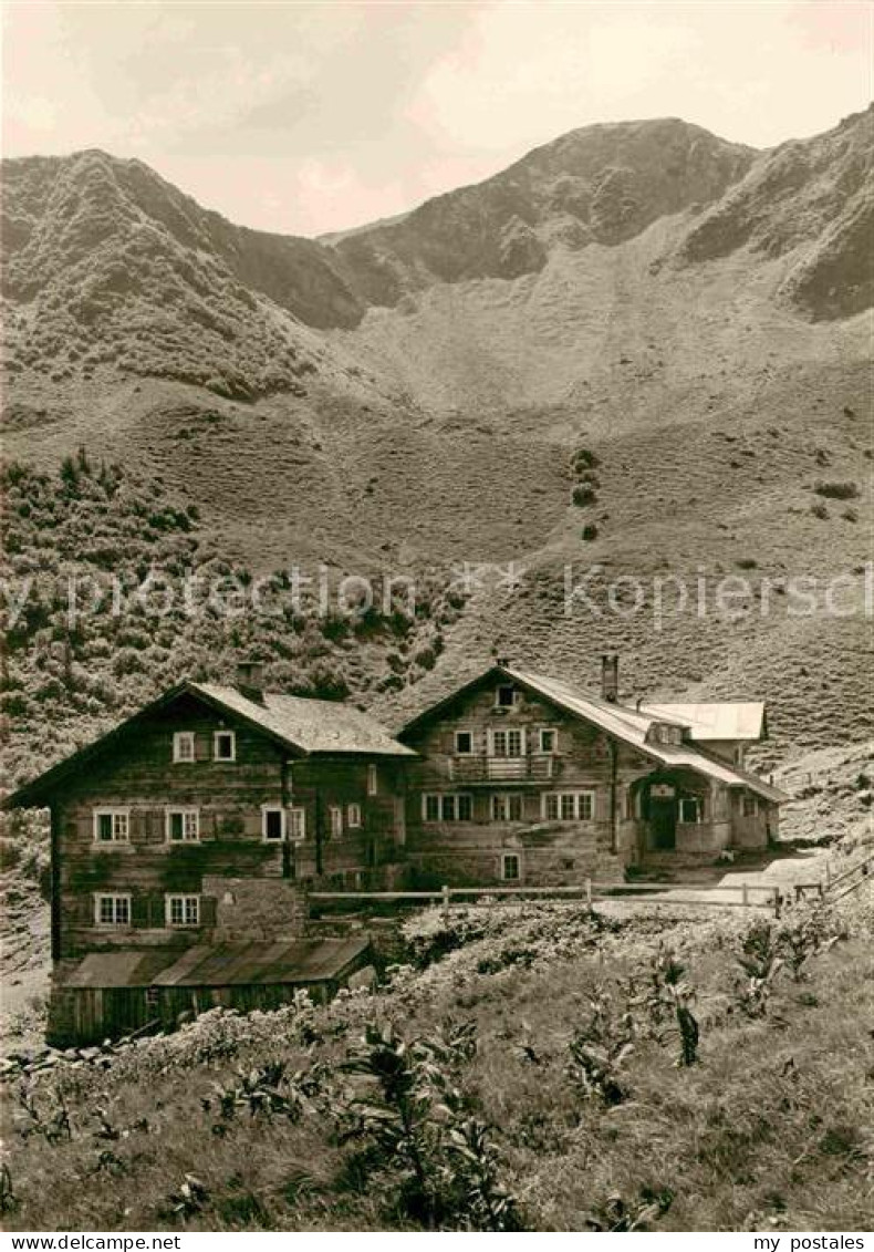 72917914 Kleinwalsertal Vorarlberg Schwarzwasserhuette Mit Gruenhorn Kleinwalser - Other & Unclassified