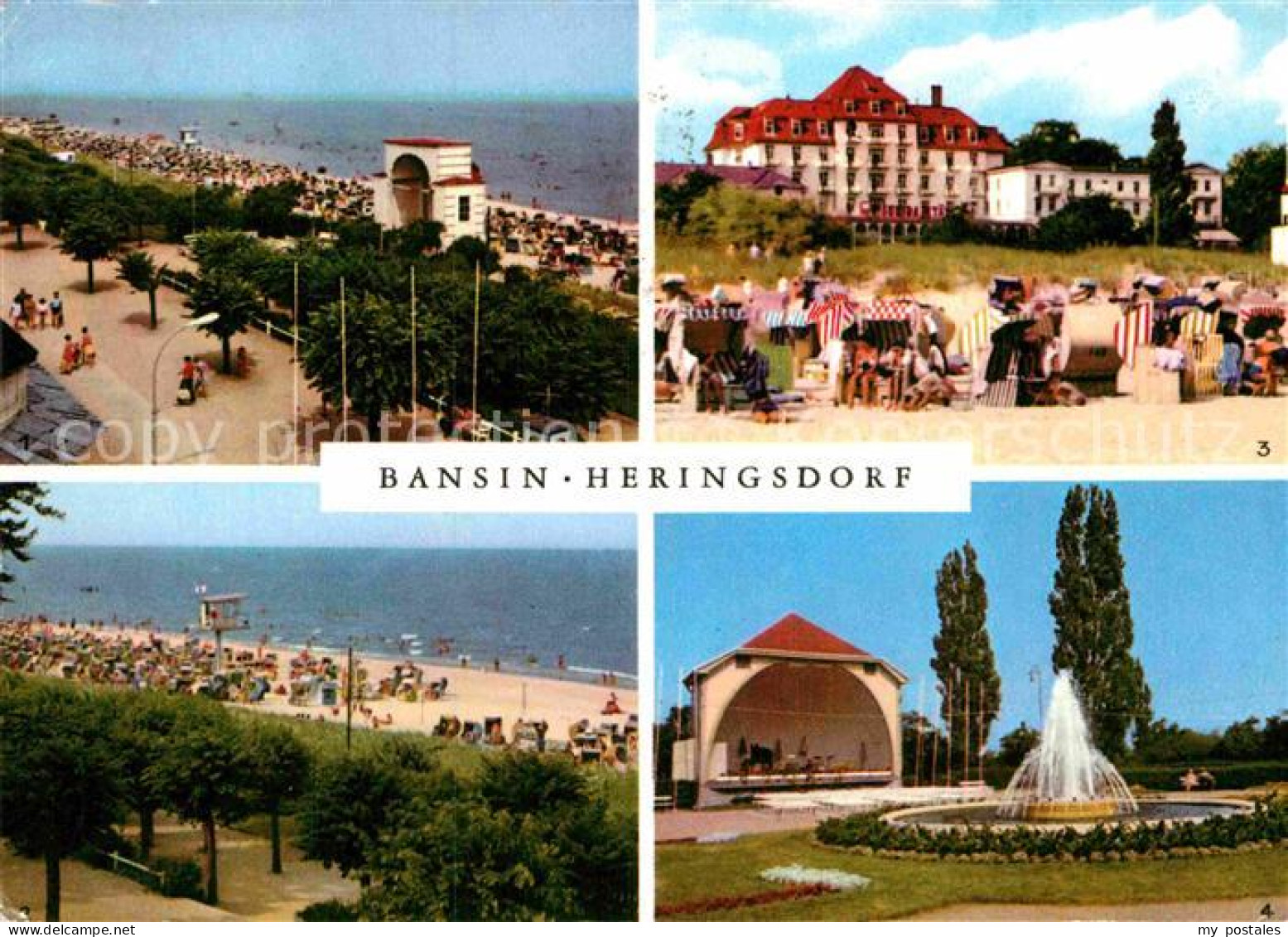 72917817 Bansin Ostseebad Strand Heringsdorf FDGB-Heim Solidaritaet Kurpark Heri - Other & Unclassified
