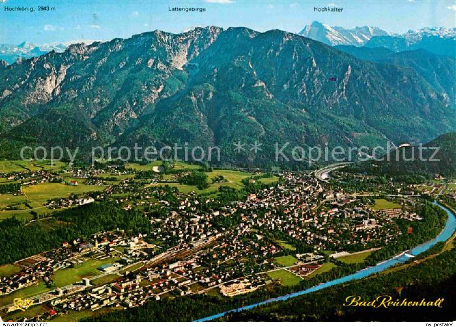 72917805 Bad Reichenhall Fliegeraufnahme Mit Hochkoenig Lattengebirge Hochkalter - Bad Reichenhall