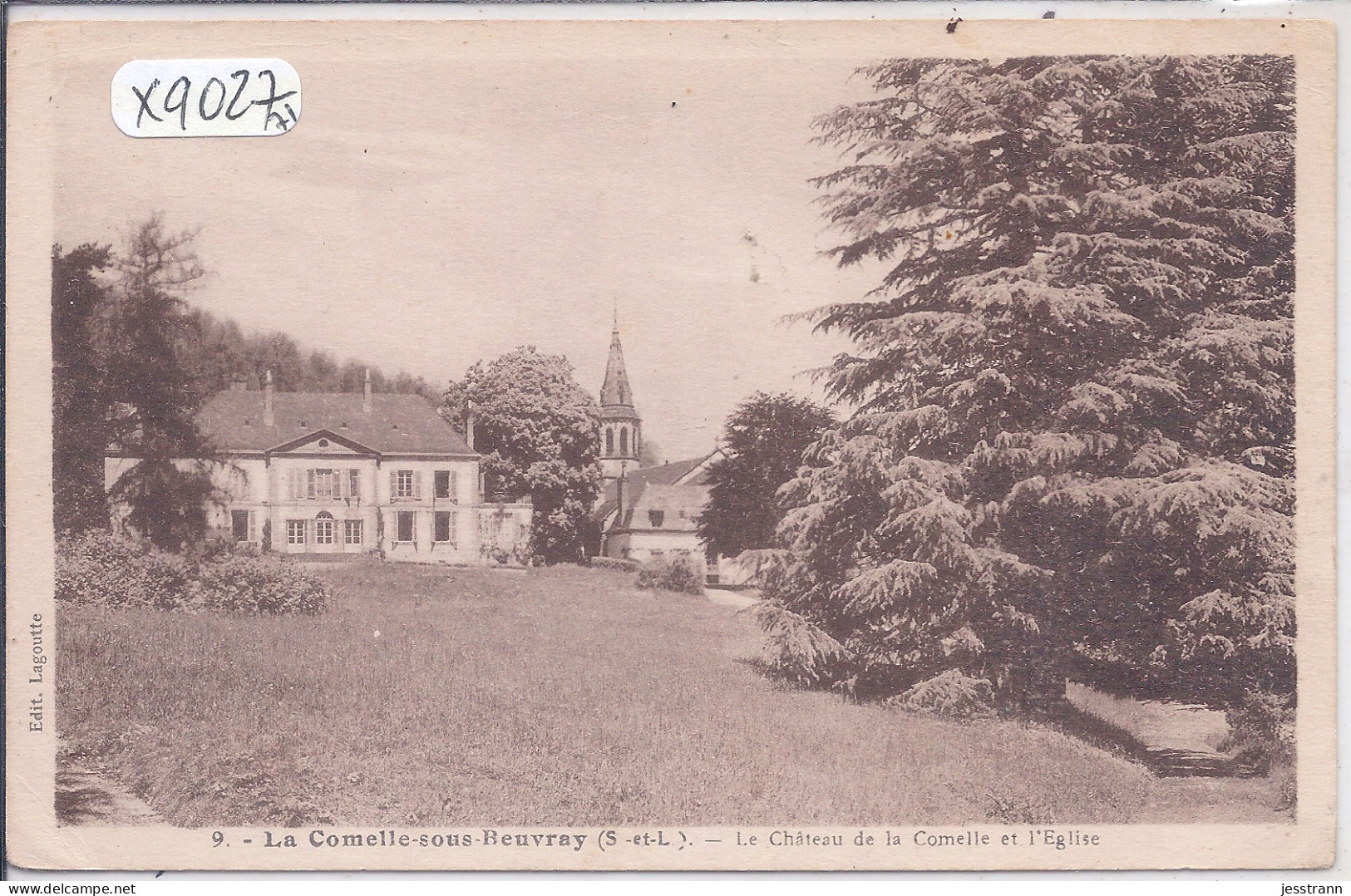 LA COMELLE-SOUS-BEUVRAY- LE CHATEAU DE LA COMELLE ET L EGLISE - Autres & Non Classés