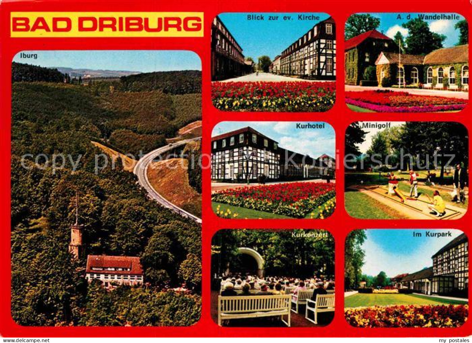 72917645 Bad Driburg Iburg Kirche Wandelhalle Kurhotel Minigolf Kurpark Kurkonze - Bad Driburg