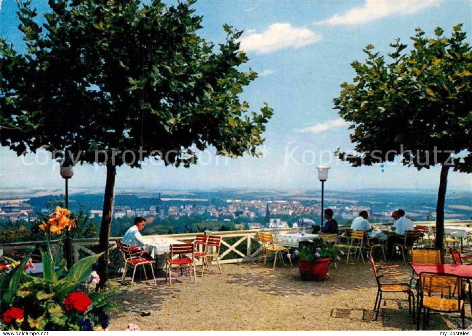 72917603 Bad Nauheim Blick Vom Johannisberg Restaurant Terrasse Bad Nauheim - Bad Nauheim