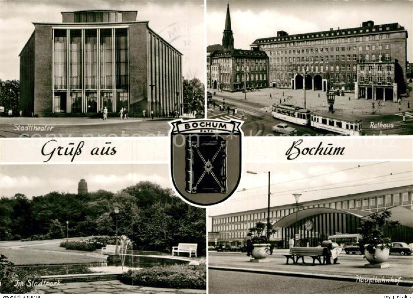 72917421 Bochum Stadttheater Rathaus Hauptbahnhof Stadtpark Bochum - Bochum