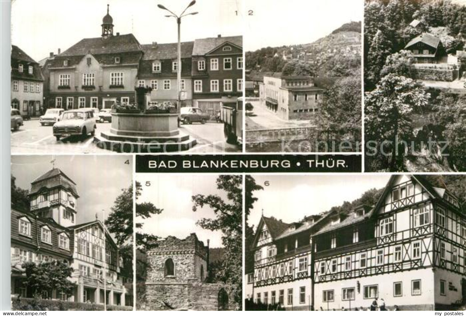 72917330 Bad Blankenburg Marktplatz Stadthalle Schweizerhaus Ferienheim IG Wismu - Bad Blankenburg