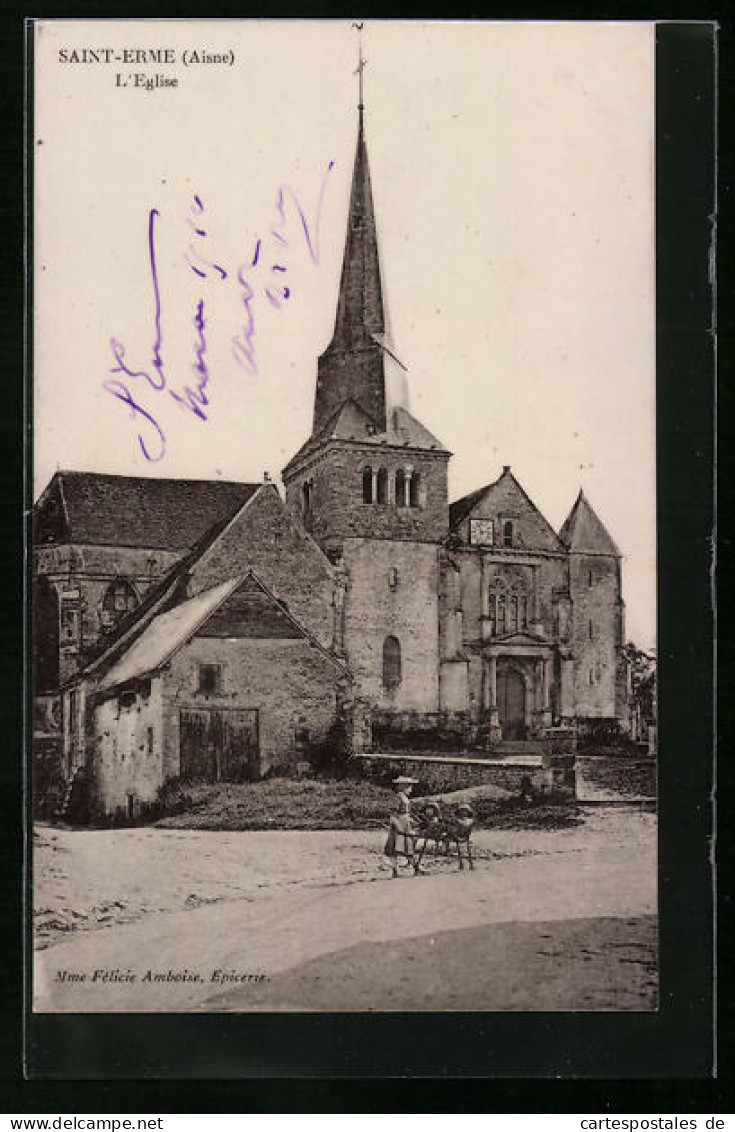 CPA Saint-Erme, L`Eglise  - Autres & Non Classés