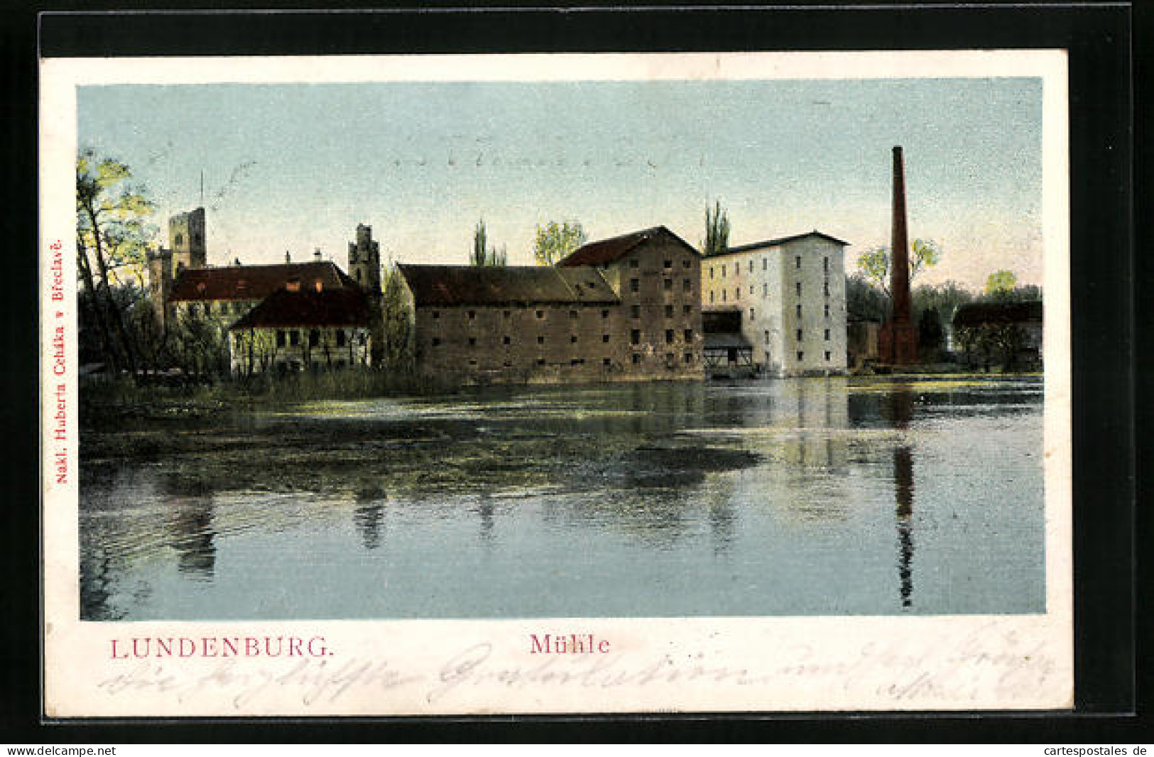 AK Lundenburg, Mühle Vom Wasser Aus Gesehen  - Czech Republic