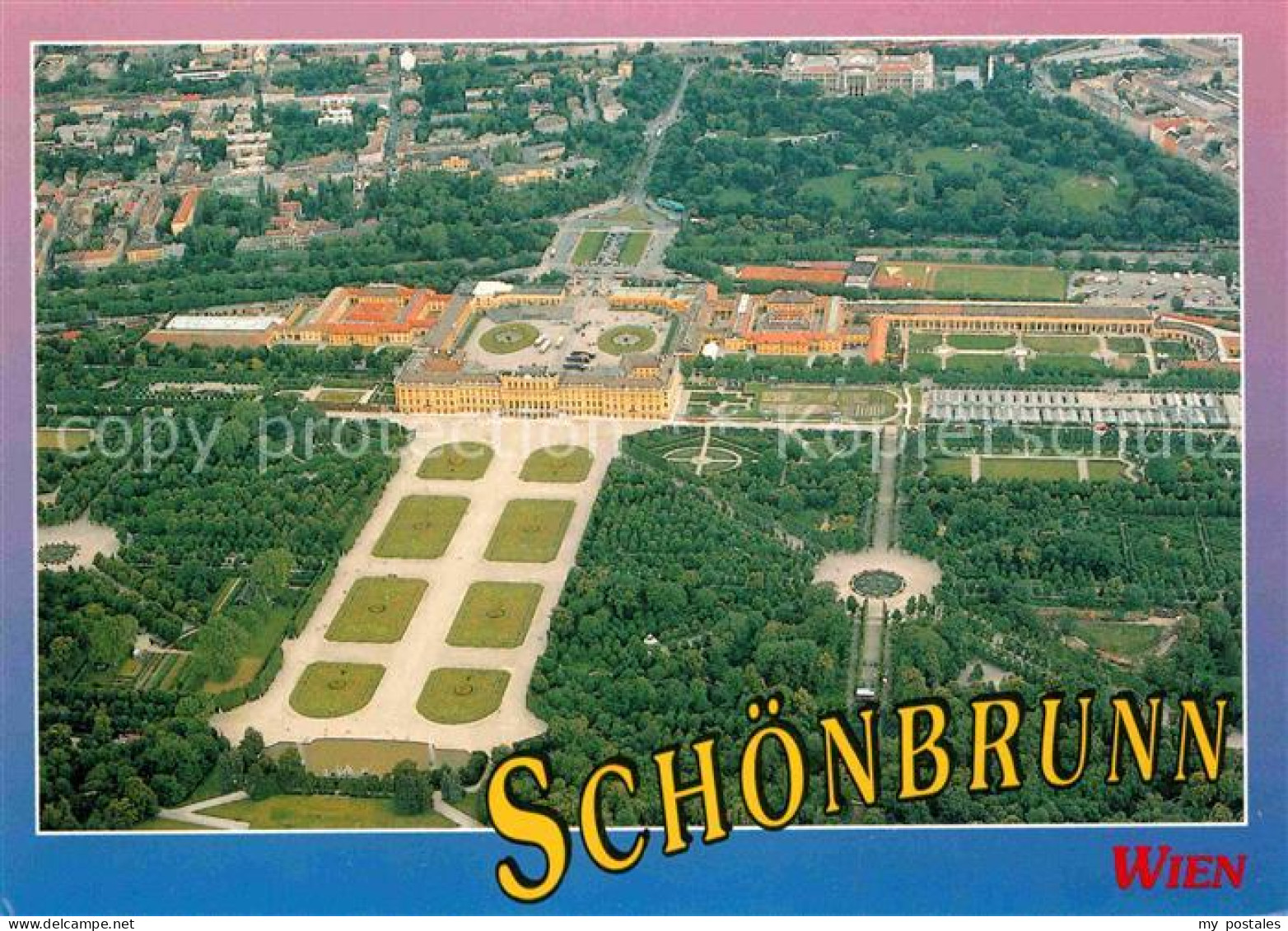 72917178 Wien Schoenbrunn Fliegeraufnahme  - Altri & Non Classificati