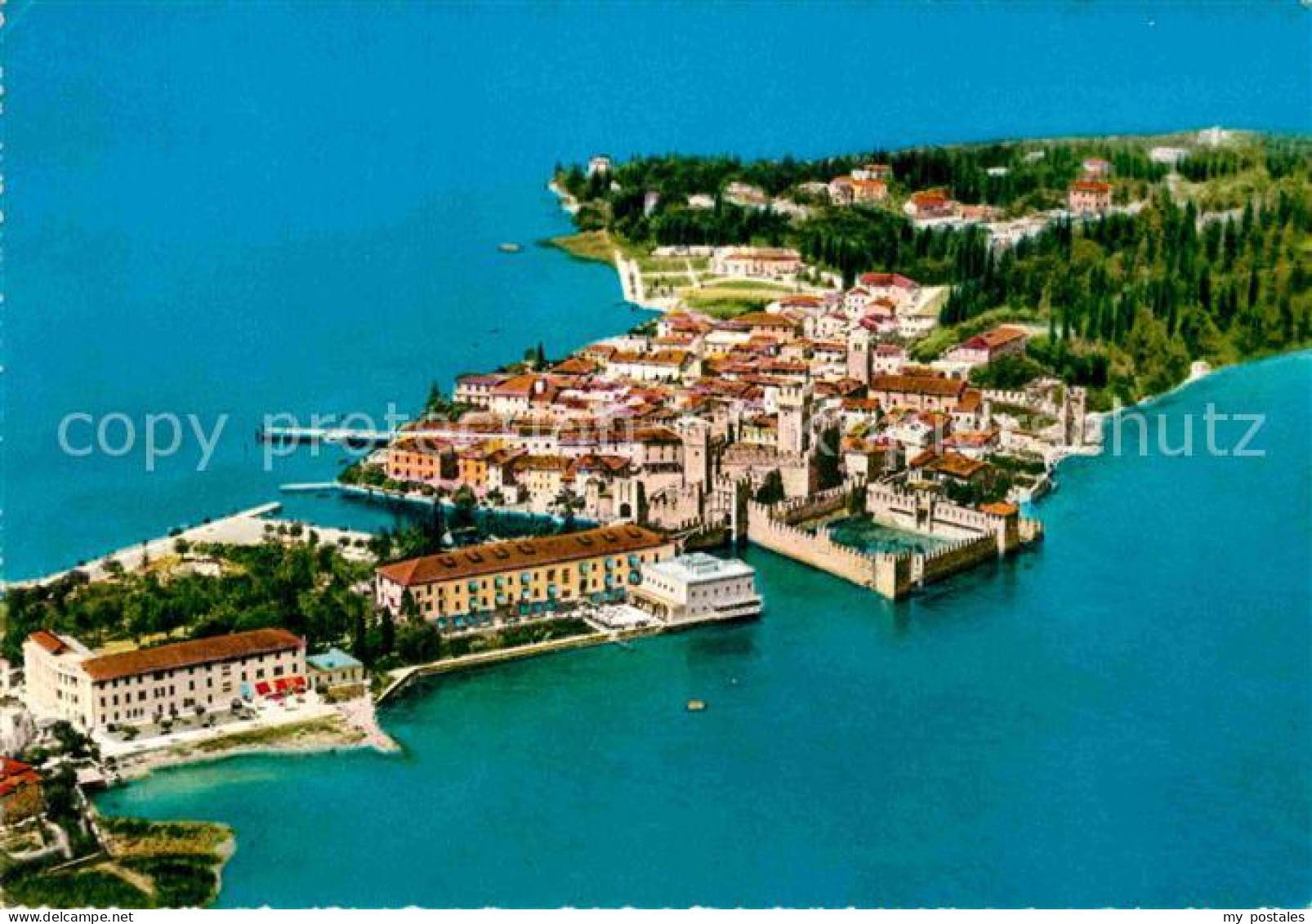 72917014 Sirmione Lago Di Garda Fliegeraufnahme Sirmione Lago Di Garda - Sonstige & Ohne Zuordnung