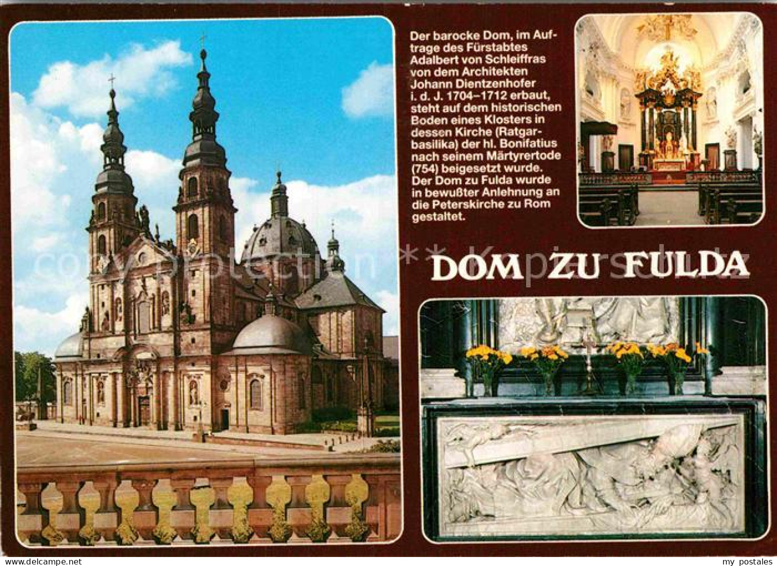 72916958 Fulda Dom Silberaltar Bonifatiusgruft Relief Barockstadt Fulda - Fulda