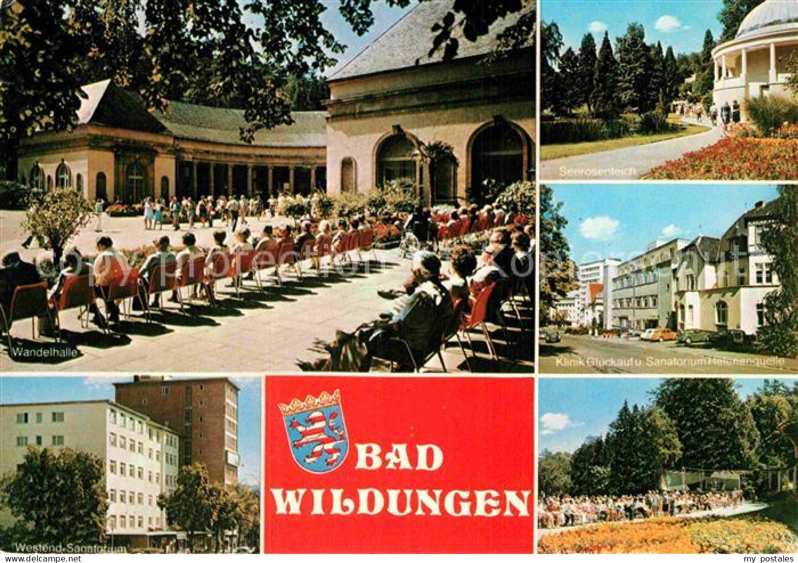 72916938 Bad Wildungen Wandelhalle Seerosenteich Park Klinik Sanatorium Albertsh - Bad Wildungen
