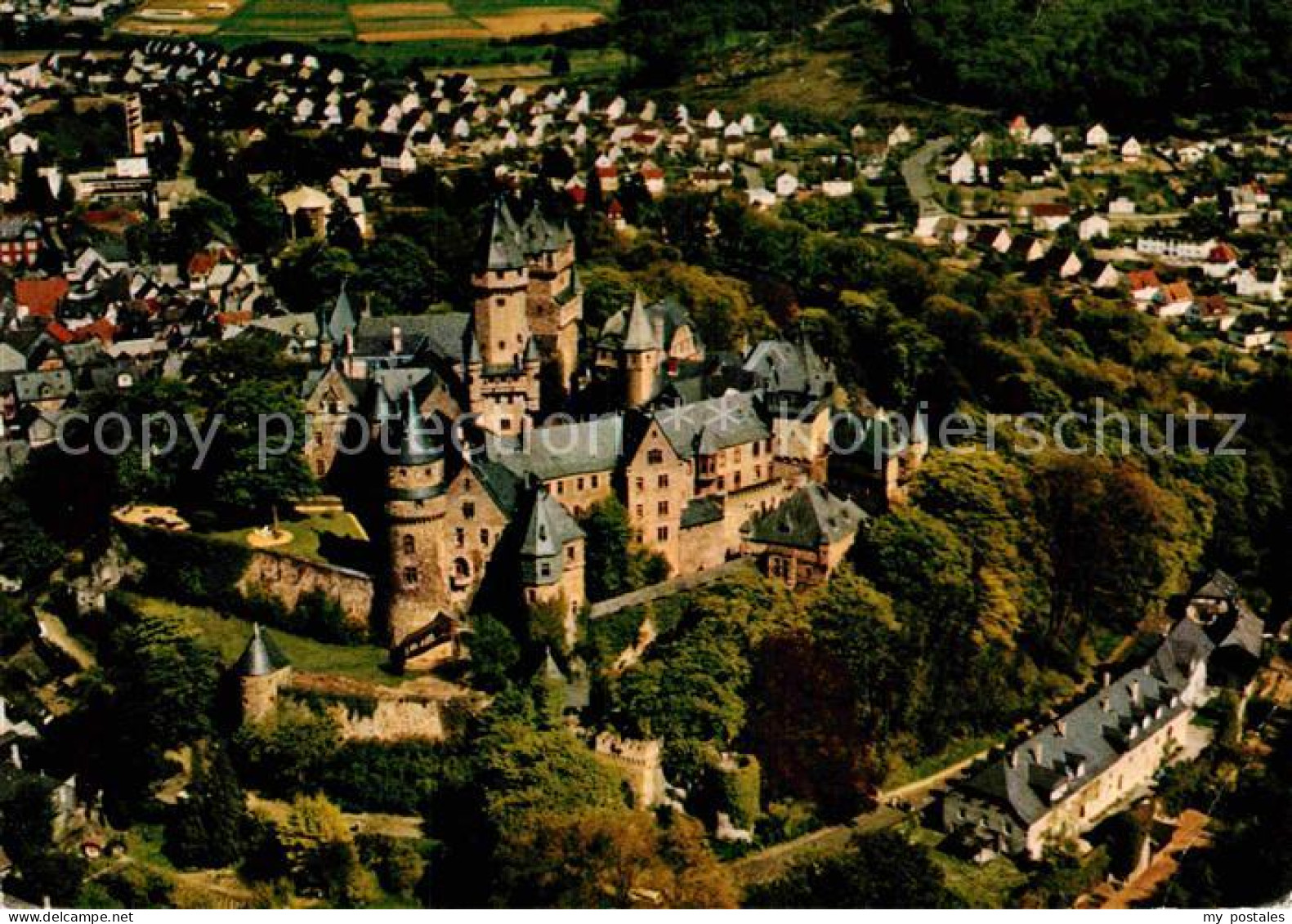 72916603 Braunfels Fliegeraufnahme Schloss  Braunfels - Other & Unclassified