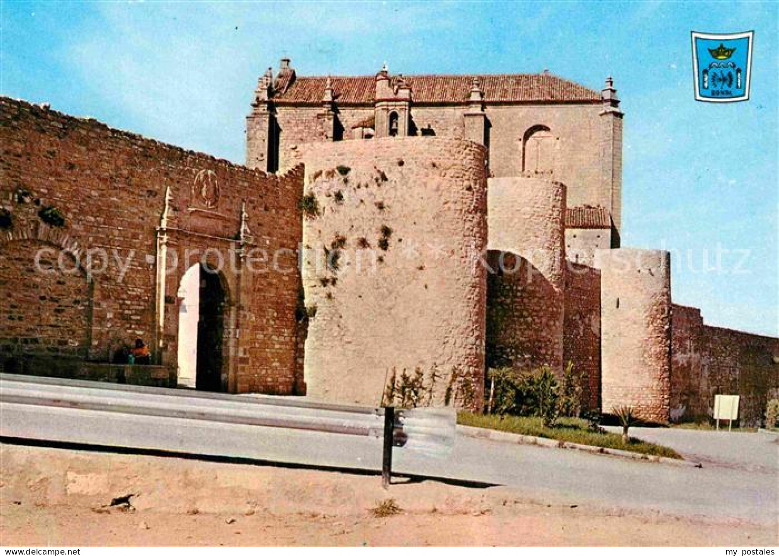 72916428 Ronda Andalucia Antiguas Murallas E Igelsia Del  Iglesia Del Espiritu S - Autres & Non Classés