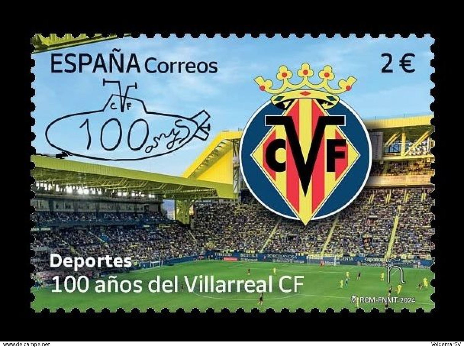 Spain 2024 Mih. 5783 Villarreal Football Club. Submarine MNH ** - Unused Stamps