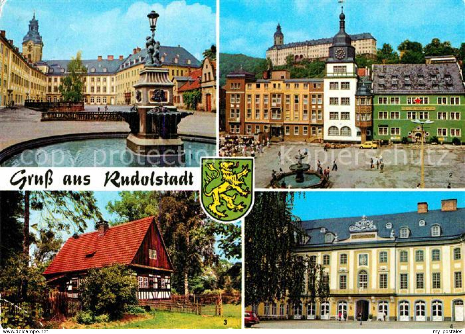 72915993 Rudolstadt Schloss Heidecksburg Marktplatz Volkskundemuseum Rudolstadt - Rudolstadt