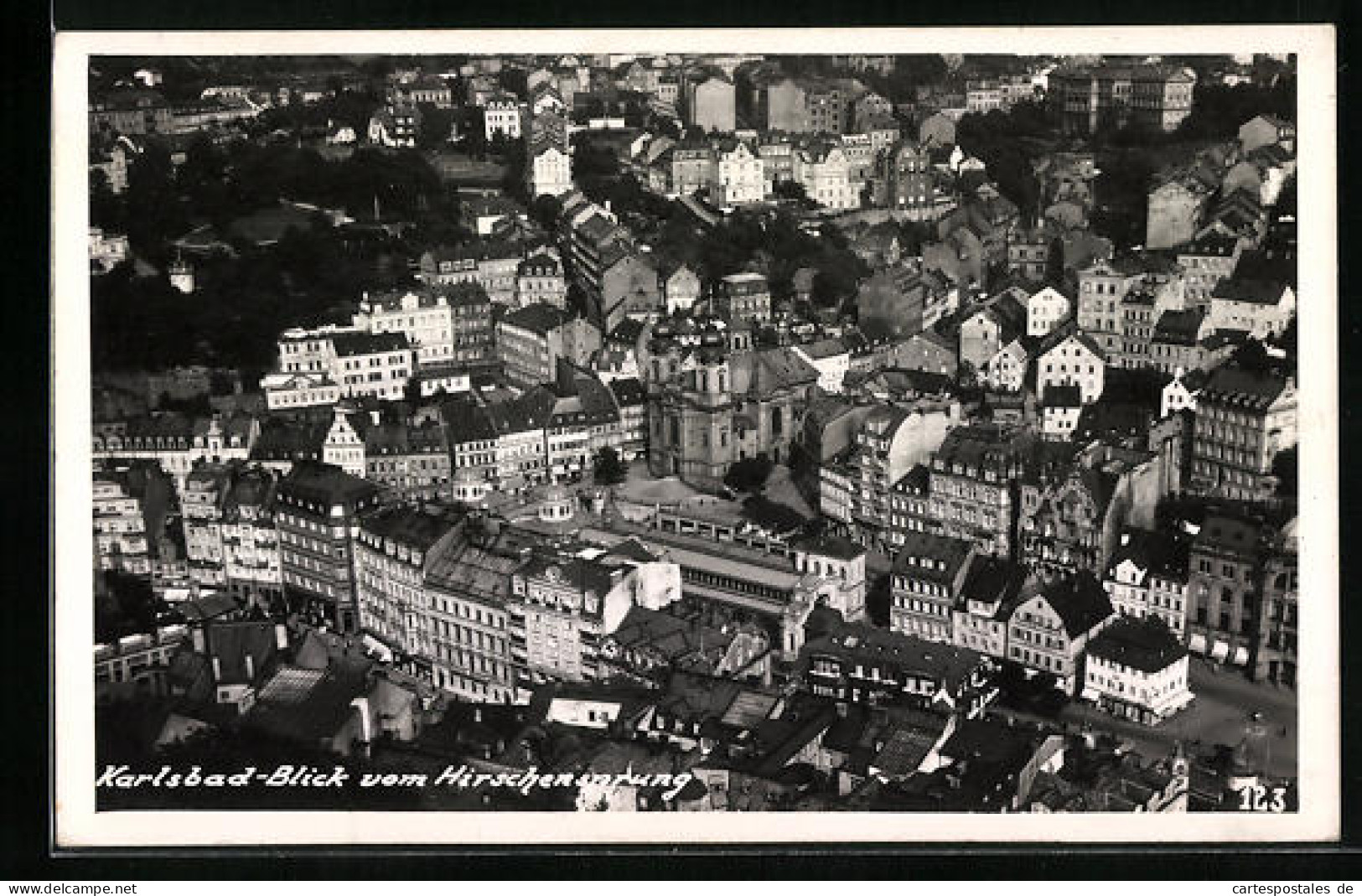 AK Karlsbad, Blick Vom Hirschensprung Auf Die Stadt  - Czech Republic