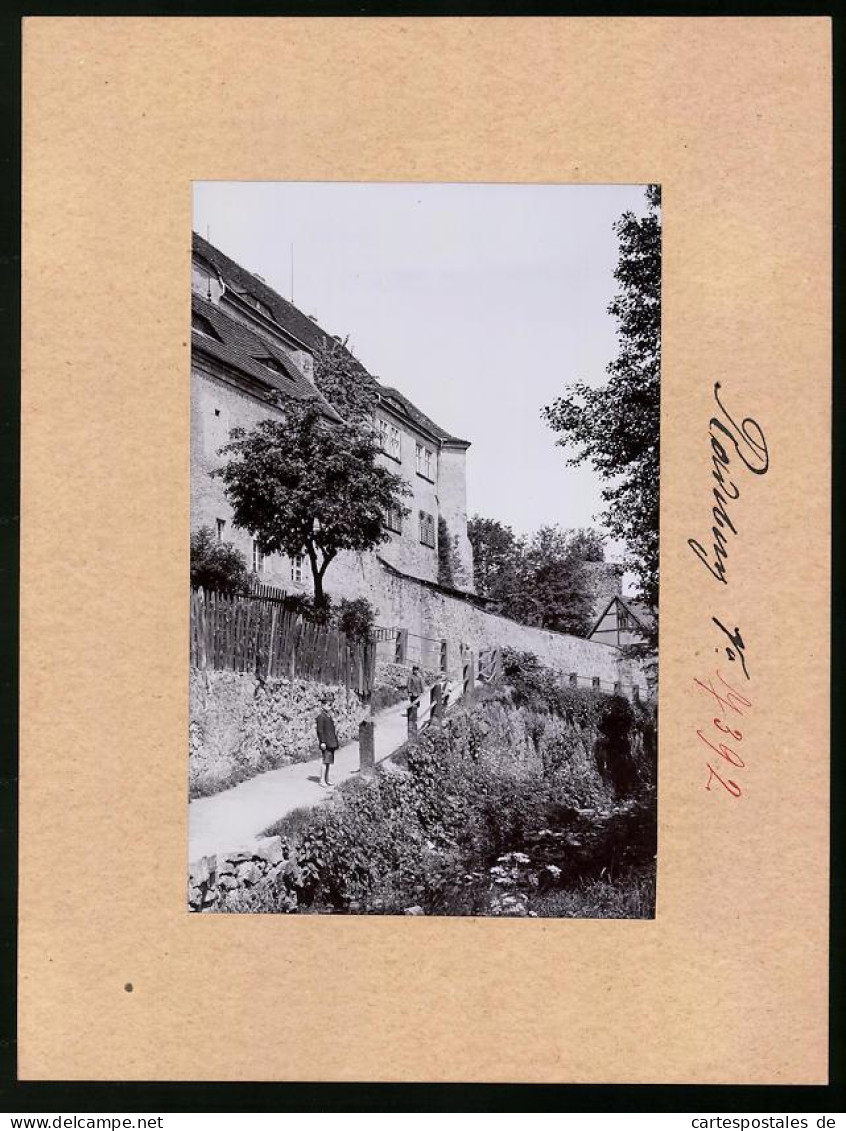 Fotografie Brück & Sohn Meissen, Ansicht Radeberg, Knaben Am Wege Zum Schloss  - Orte