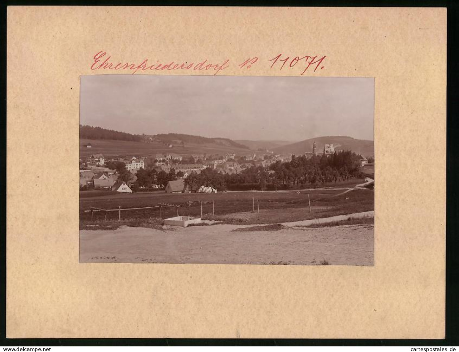 Fotografie Brück & Sohn Meissen, Ansicht Ehrenfriedersdorf, Totalansicht Der Ortschaft  - Places