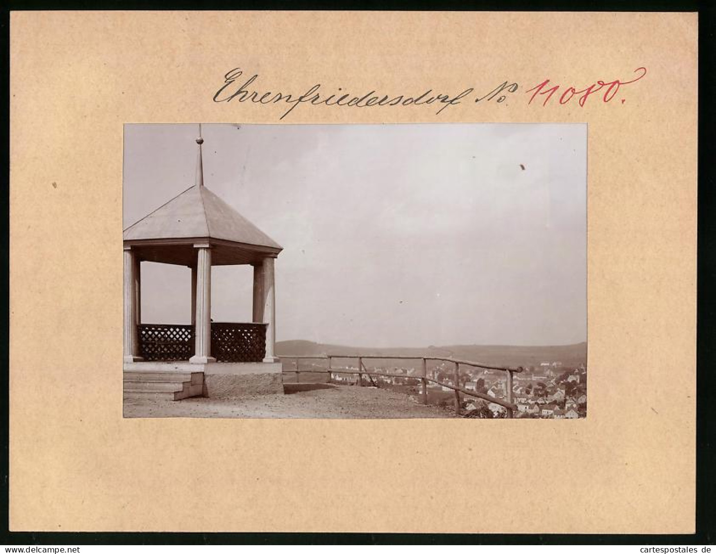 Fotografie Brück & Sohn Meissen, Ansicht Ehrenfriedersdorf, Aussichtspunkt Mit Pavillon  - Lugares