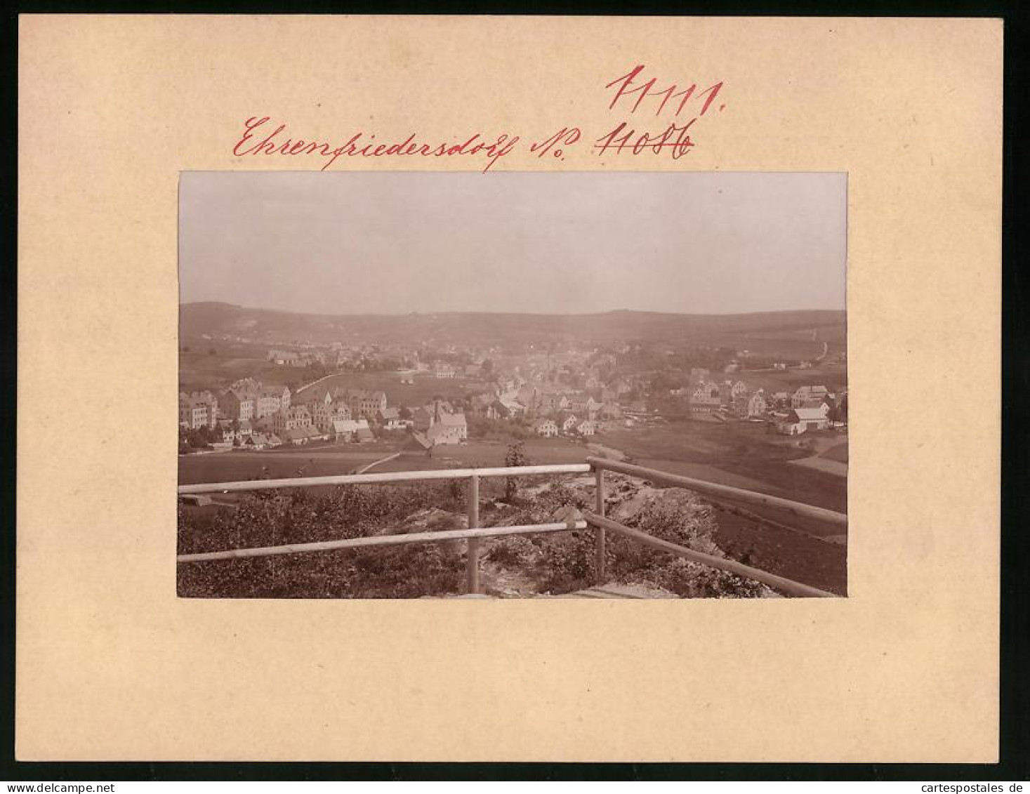 Fotografie Brück & Sohn Meissen, Ansicht Ehrenfriedersdorf, Blick Von Einem Aussichtspunkt  - Lugares